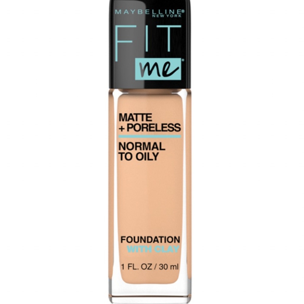 Maybelline Fit Me Matte + Poreless Liquid Foundation Makeup, Nude Beige 2/$10